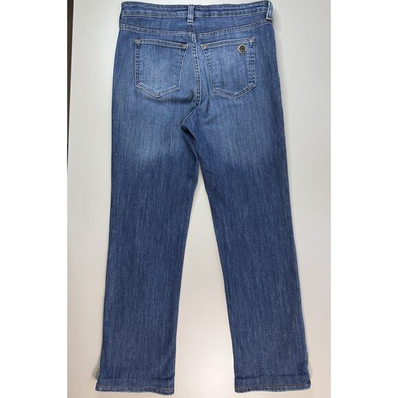 Vintage Boston Proper Straight Leg Denim Jeans 8 Dark Wash Y2K Classic High Rise - Picture 11 of 15